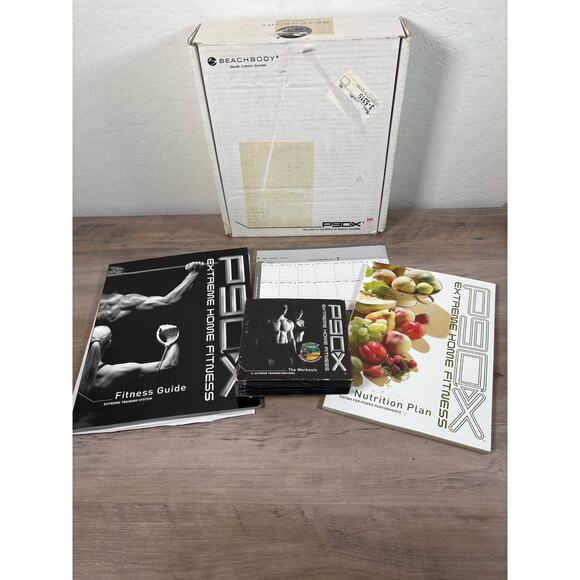 P90X Complete Set- 12 DVD Workouts- Fitness Guide- Nutrition- Calendar - Picture 1 of 6